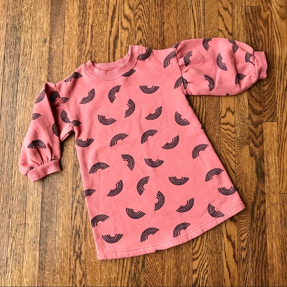 Cotton On Other - Cotton On Dusty Rose Rainbow Sweatshirt Dress